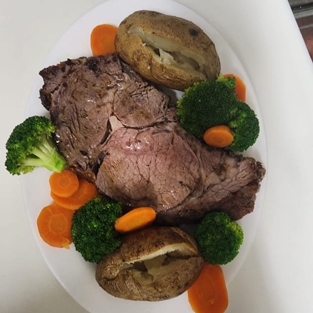 Grilled Rib Eye Steak.
